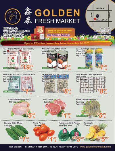 Golden Fresh Market Flyer November 14 to 20