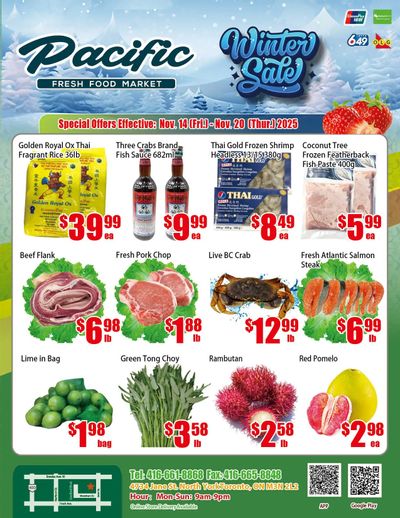 Pacific Fresh Food Market (North York) Flyer November 14 to 20
