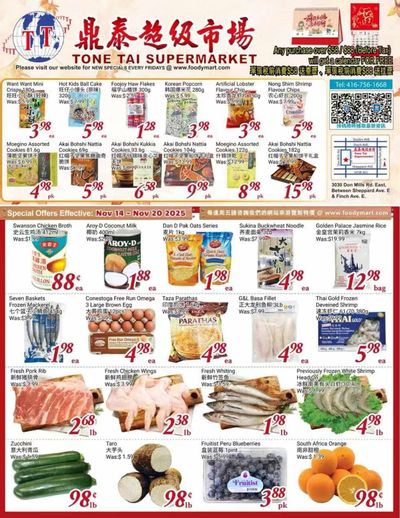 Tone Tai Supermarket Flyer November 14 to 20