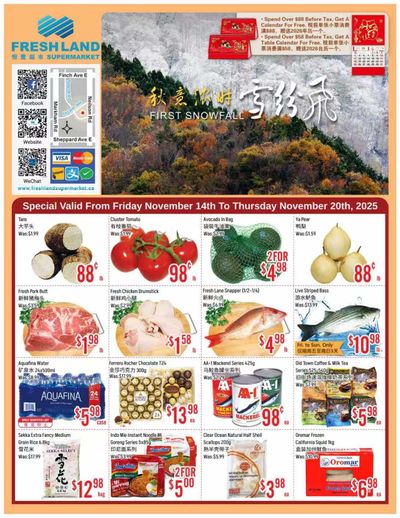 FreshLand Supermarket Flyer November 14 to 20