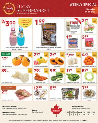 Lucky Supermarket (Winnipeg) Flyer November 14 to 20