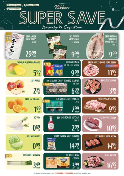 Market Ribbon Flyer November 14 to 20