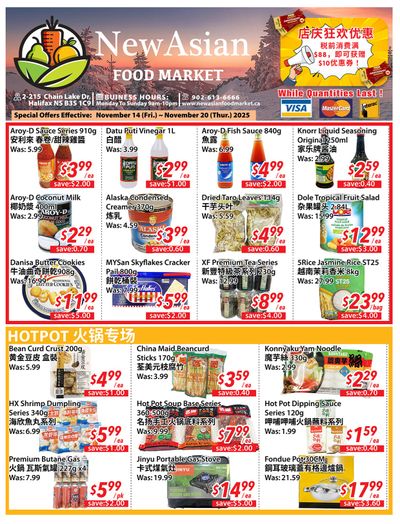 New Asian Food Market Flyer November 14 to 20