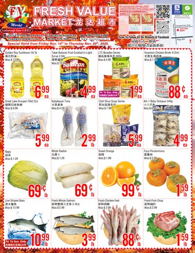 Fresh Value (Scarborough) Flyer November 14 to 20