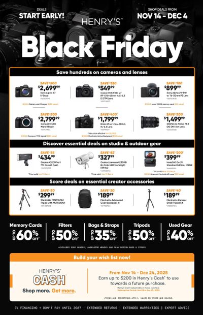 Henry's Flyer November 14 to December 4