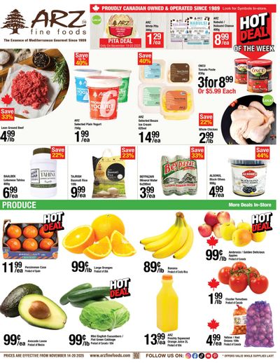 Arz Fine Foods Flyer November 14 to 20