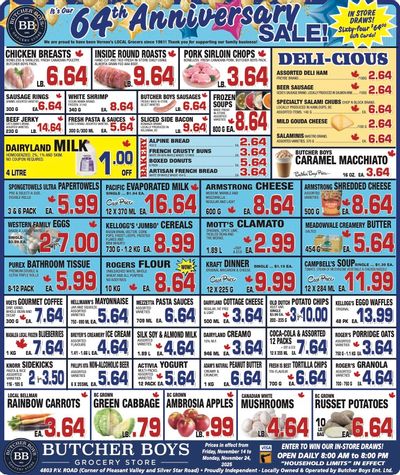 Butcher Boys Grocery Store Flyer November 14 to 24
