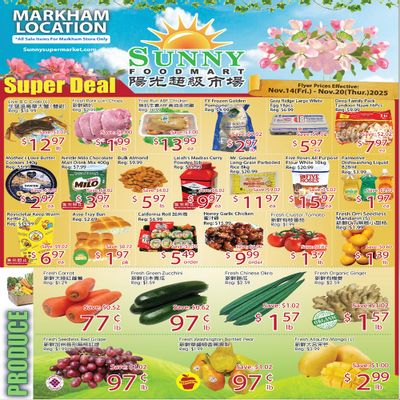 Sunny Foodmart (Markham) Flyer November 14 to 20