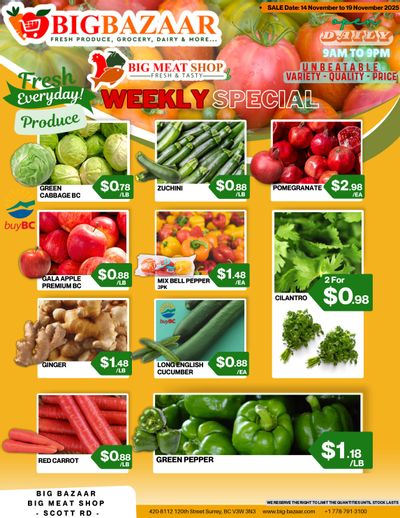 Big Bazaar Canada Flyer November 14 to 19