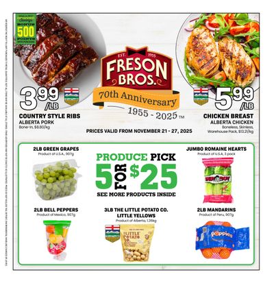 Freson Bros. Flyer November 21 to 27