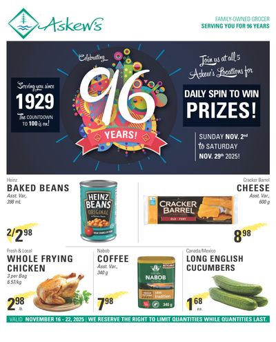 Askews Foods Flyer November 16 to 22