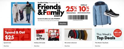 Sport Chek Canada Pre Black Friday Friends & Family Promo Code Sale + Spend & Get Promotion