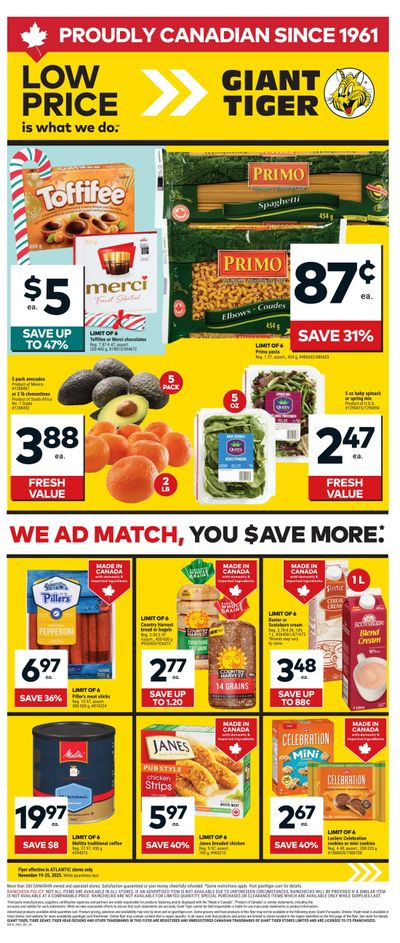Giant Tiger (Atlantic) Flyer November 19 to 25