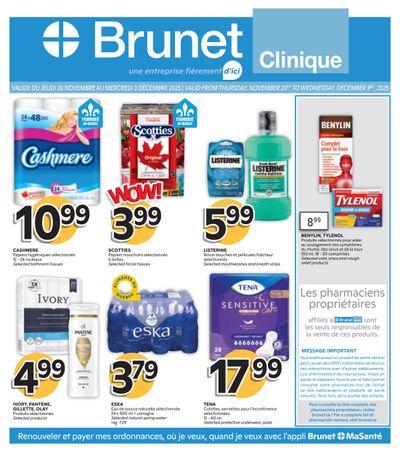 Brunet Clinique Flyer November 20 to December 3