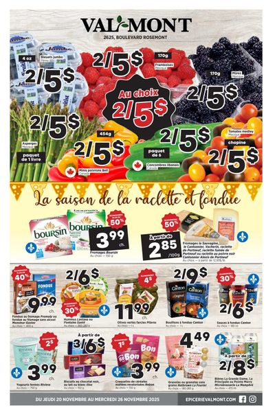 Val-Mont Flyer November 20 to 26