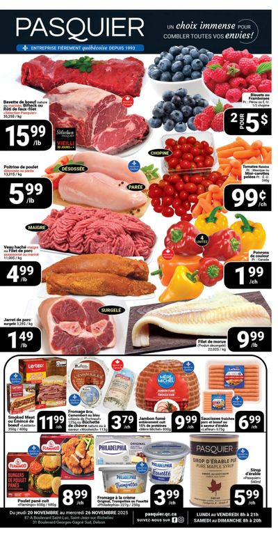 Pasquier Flyer November 20 to 26