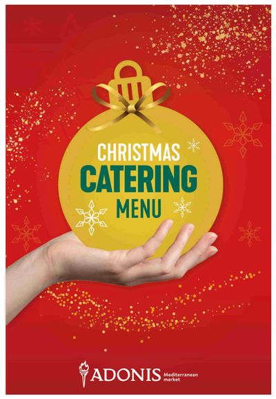 Adonis (ON) Holiday Catering Menu Flyer November 13 to January 7