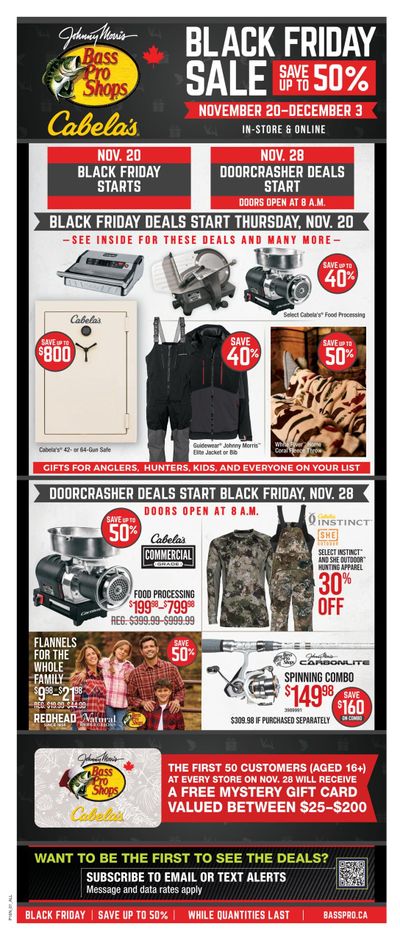 Bass Pro Shops Flyer November 20 to December 3