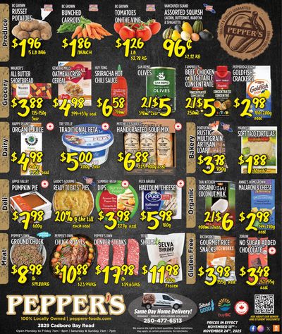 Pepper's Foods Flyer November 18 to 24