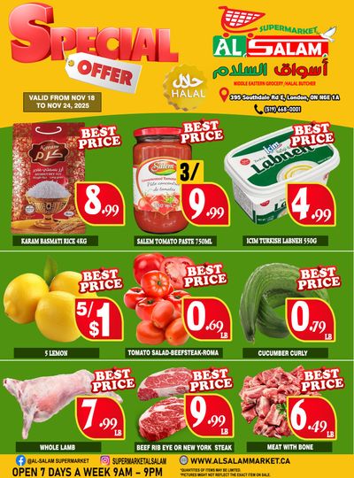 Al-Salam Supermarket Flyer November 18 to 24