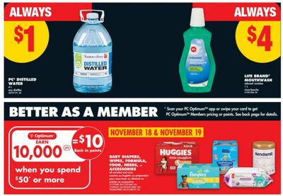 No Frills Ontario: Get 10,000 PC Optimum Points When You Spend $50 or More on Baby Items November 18th and 19th