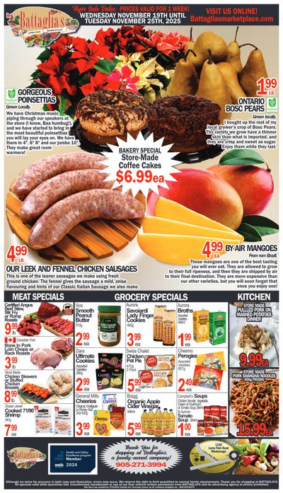 Battaglia's Marketplace Flyer November 19 to 25