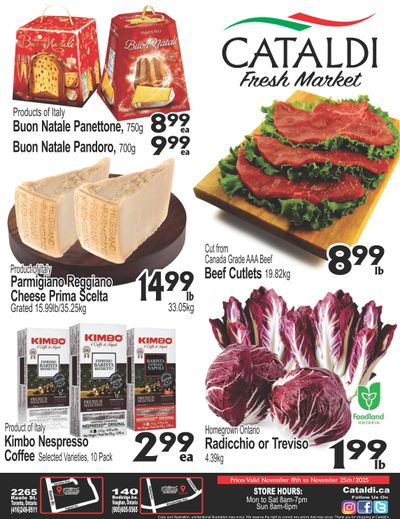 Cataldi Fresh Market Flyer November 19 to 25