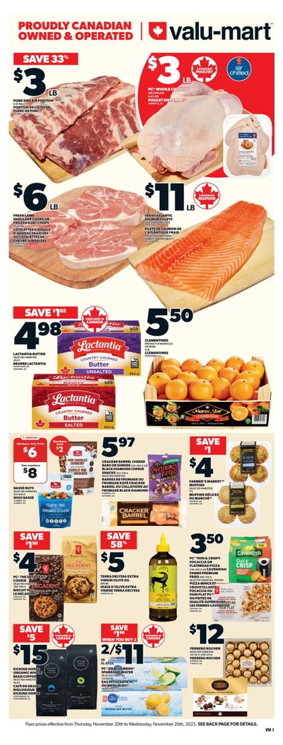Valu-mart Flyer November 20 to 26