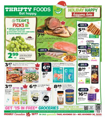 Thrifty Foods Flyer November 20 to 26