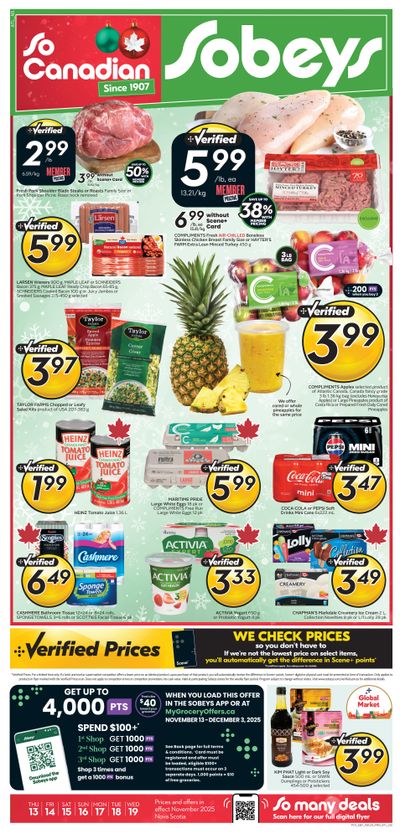 Sobeys (Atlantic) Flyer November 20 to 26