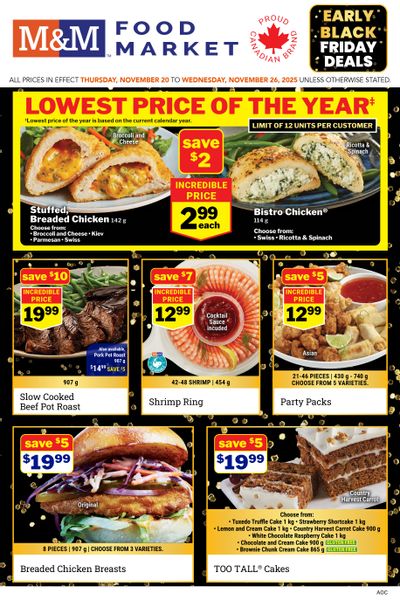 M&M Food Market (Atlantic, ON & West) Flyer November 20 to 26