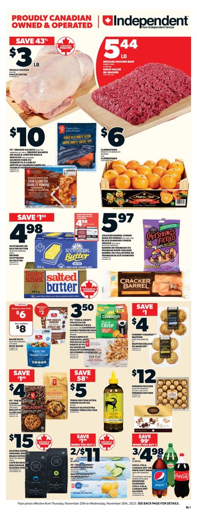 Independent Grocer (Atlantic) Flyer November 20 to 26