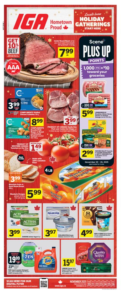 IGA (West) Flyer November 20 to 26