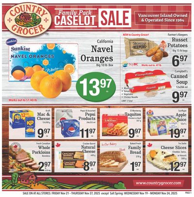 Country Grocer Flyer November 21 to 27