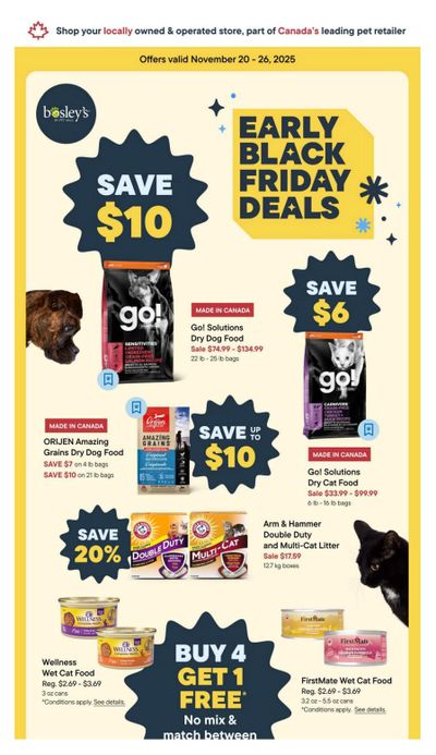 Bosley's by PetValu Flyer November 20 to 26