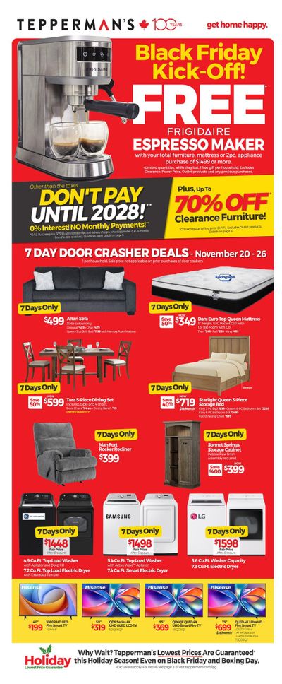 Tepperman's Flyer November 20 to 26
