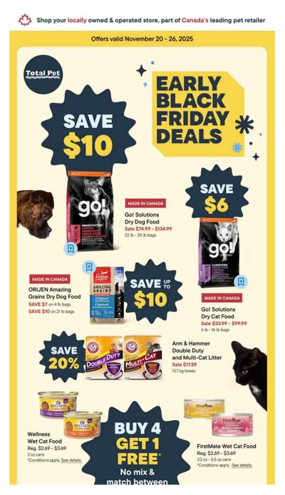 Total Pet Flyer November 20 to 26