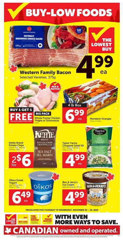 Buy-Low Foods Flyer November 20 to 26