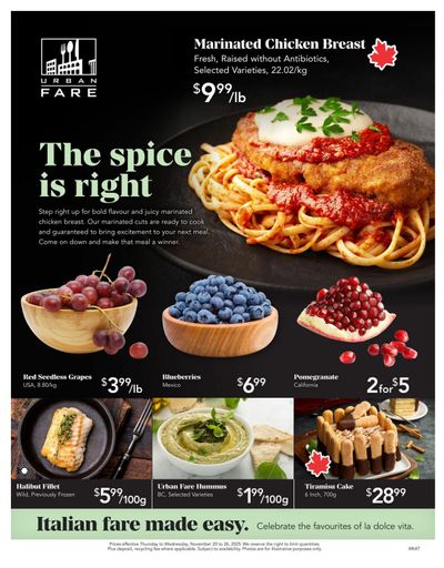 Urban Fare Flyer November 20 to 26