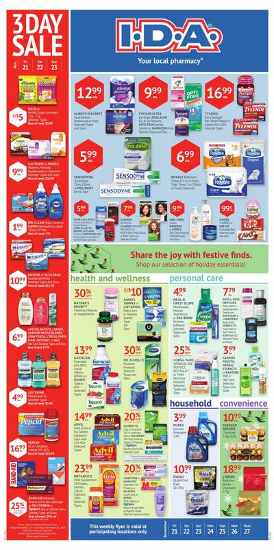 I.D.A. Flyer November 21 to 27