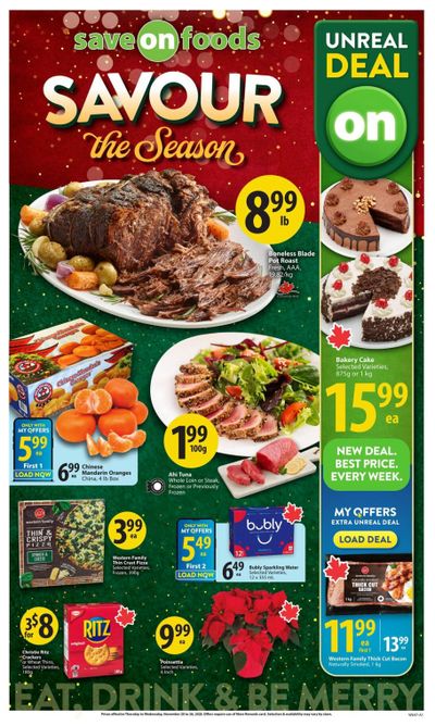 Save On Foods (BC) Flyer November 20 to 26