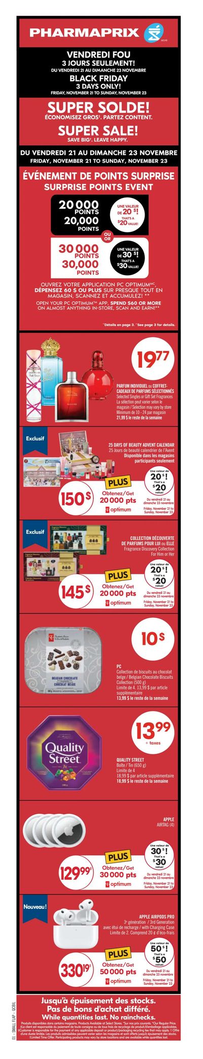 Pharmaprix Flyer November 21 to 27