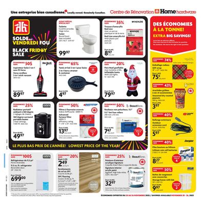 Home Hardware Building Centre (QC) Flyer November 20 to 26