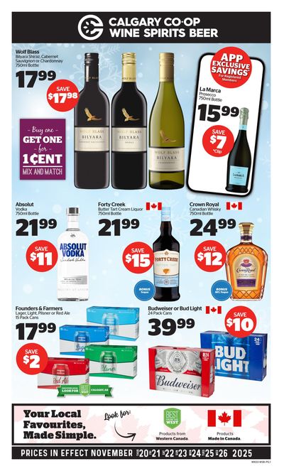 Calgary Co-op SWCB Flyer November 20 to 26