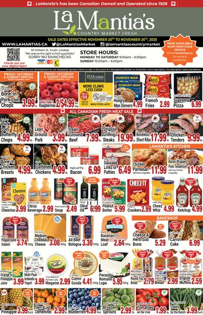 LaMantia's Flyer November 20 to 26