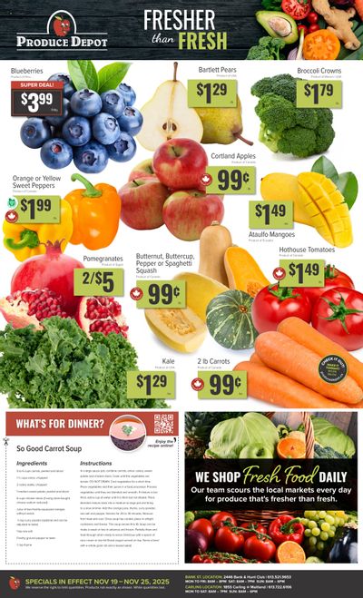 Produce Depot Flyer November 19 to 25
