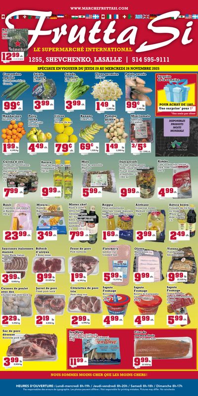 Frutta Si Flyer November 20 to 26