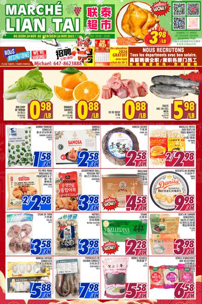 Marche Lian Tai Flyer November 20 to 26