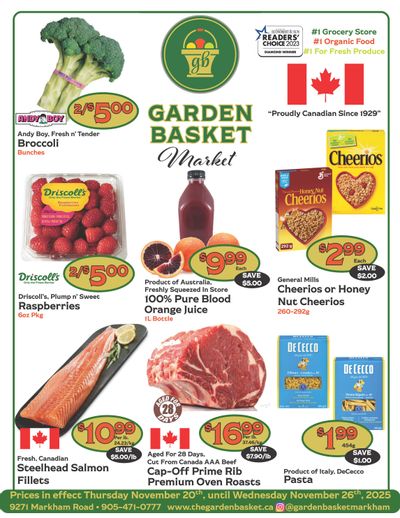 The Garden Basket Flyer November 20 to 26