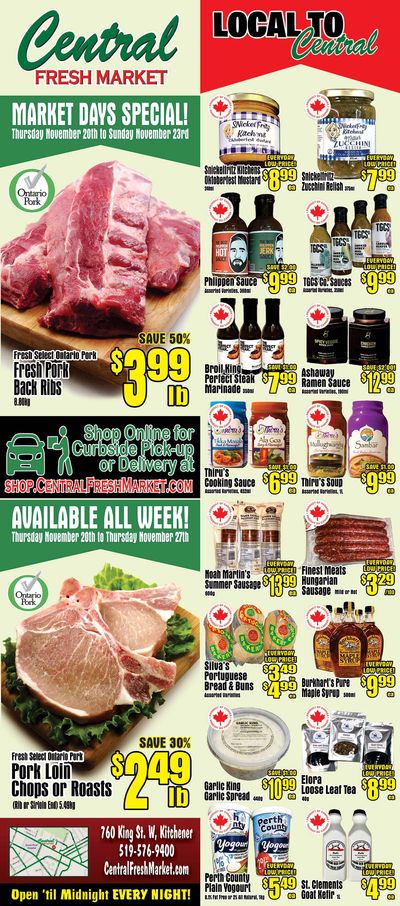 Central Fresh Market Flyer November 20 to 27